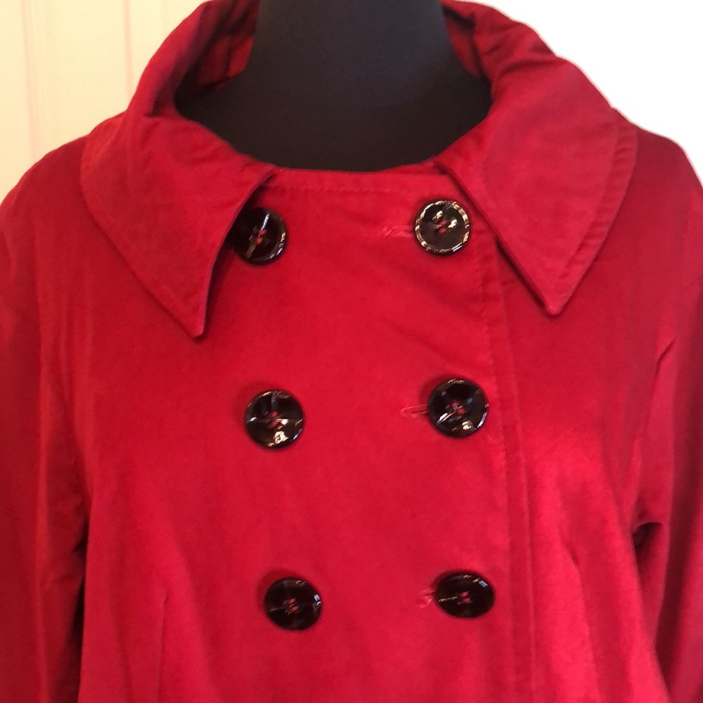 Red Pea Coat - Picture 2 of 4